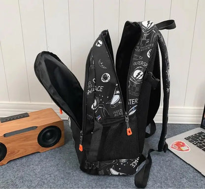 mochila para rapaz escolar astronauta