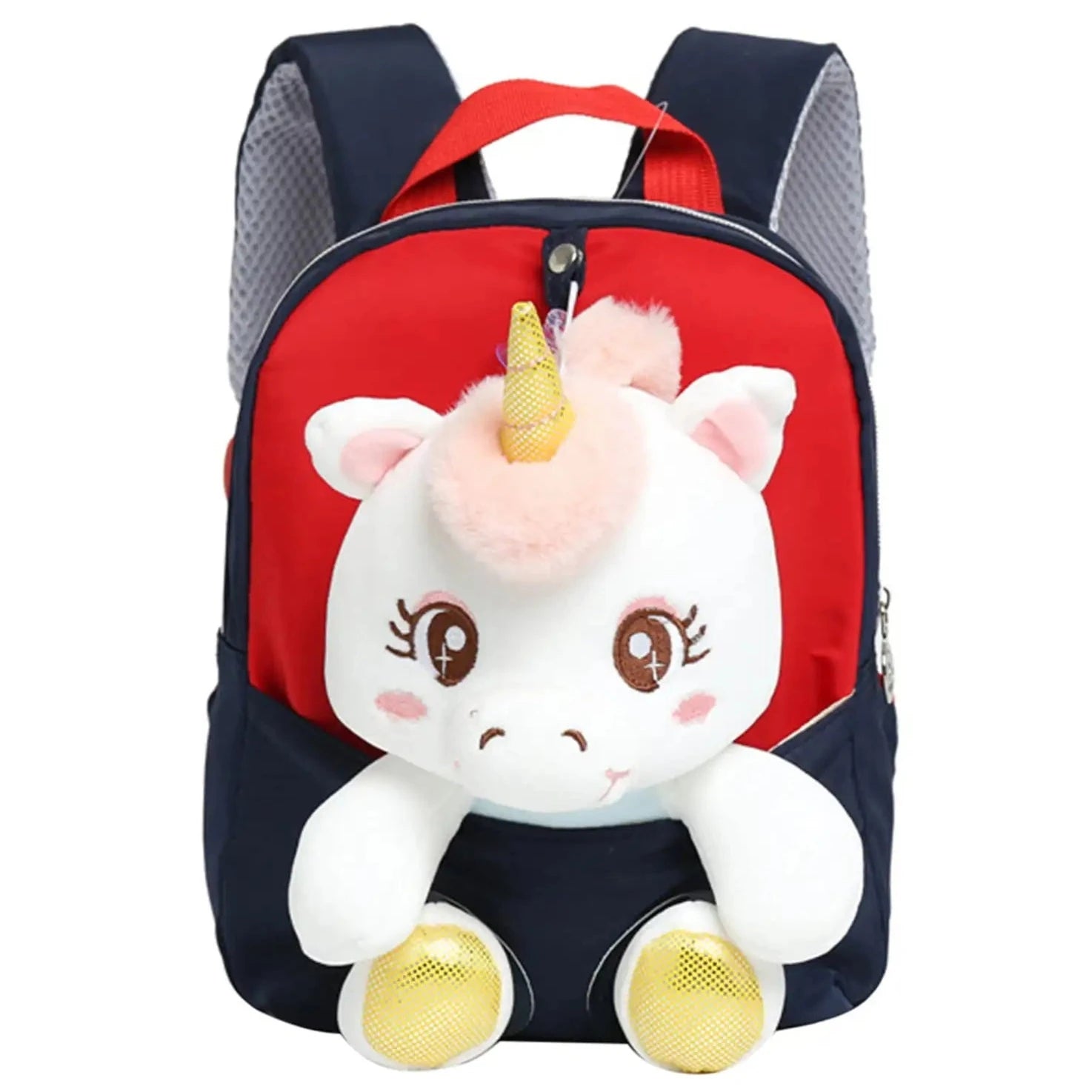 mochila pre escolar unicornio peluche