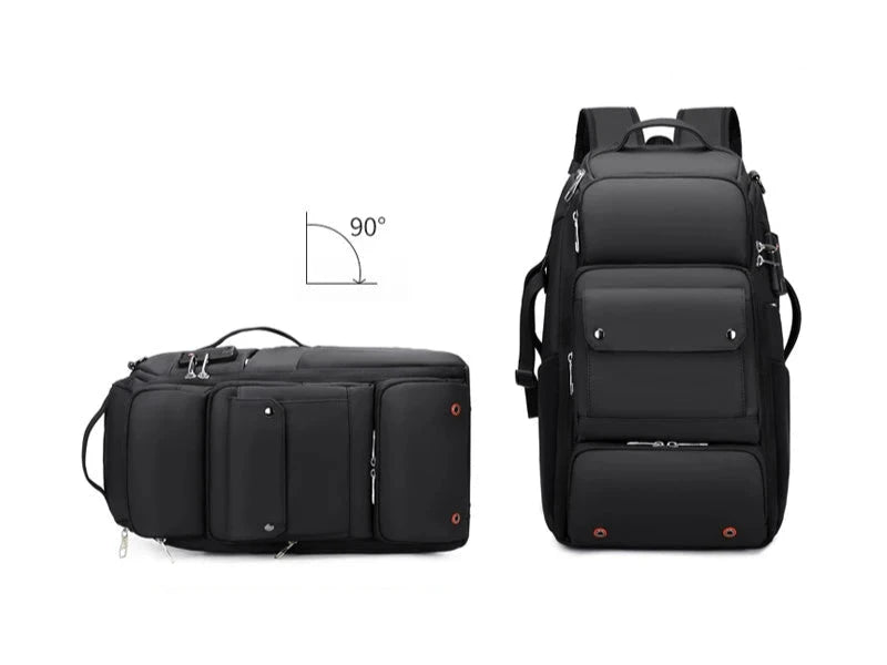 Grande Mochila para Fotografia Anti-Roubo e Impermeável preta