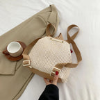 mochila mini boho com franjas