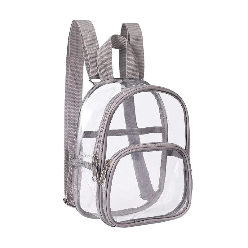 Mini Mochila de Plastico Transparente