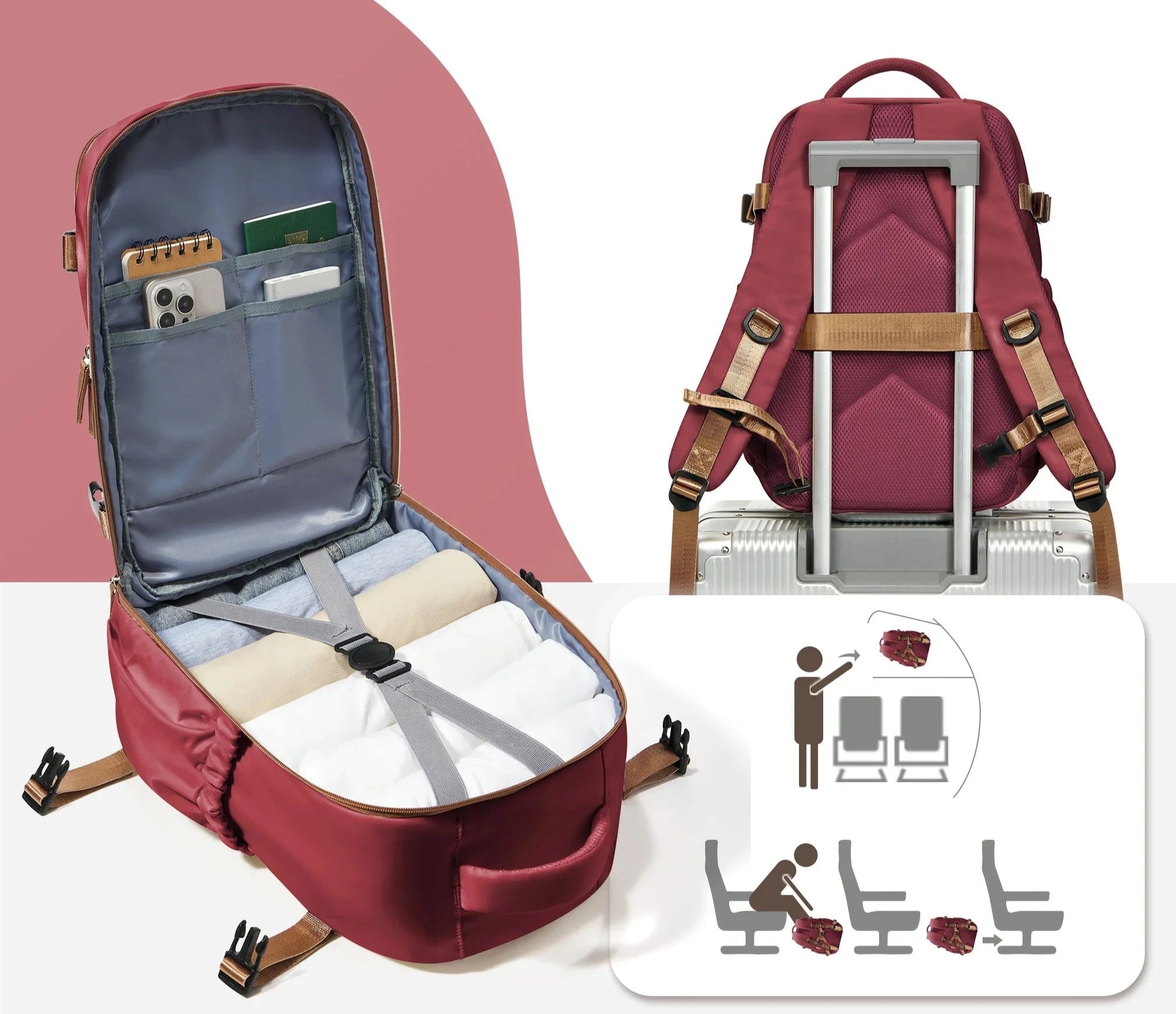 Mochila 40x20x25 Ryanair aviao