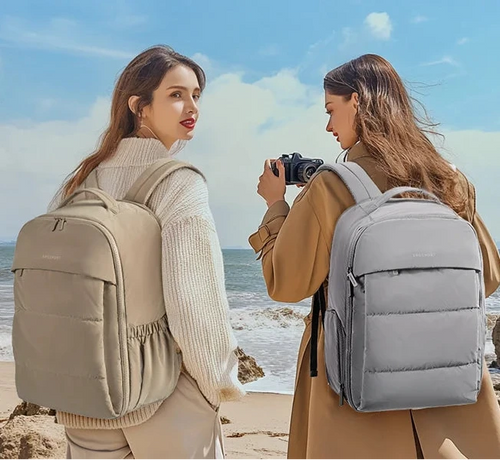 mochila acolchoada mulher