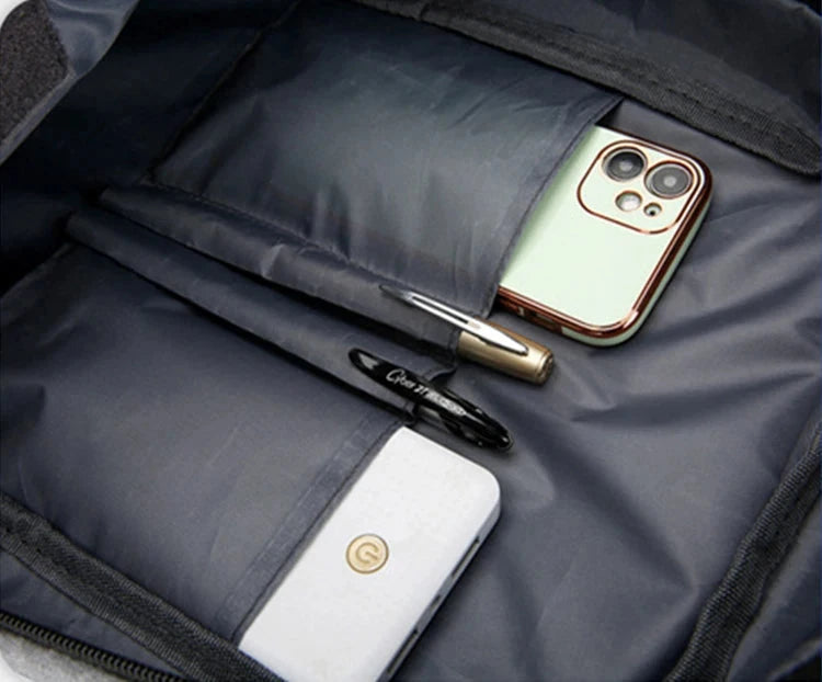 mochila anti furto com codigo 