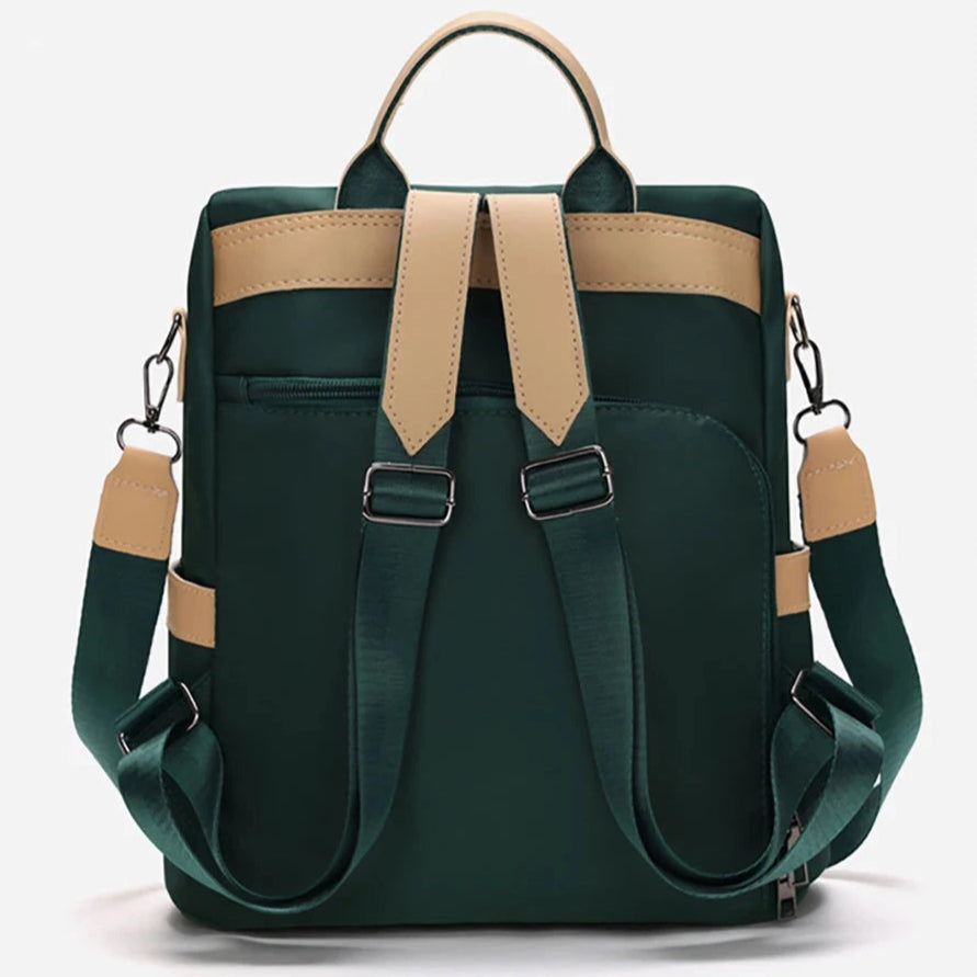 Mochila Anti-Roubo verde Feminina