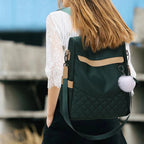 Mochila verde Anti-Roubo Feminina