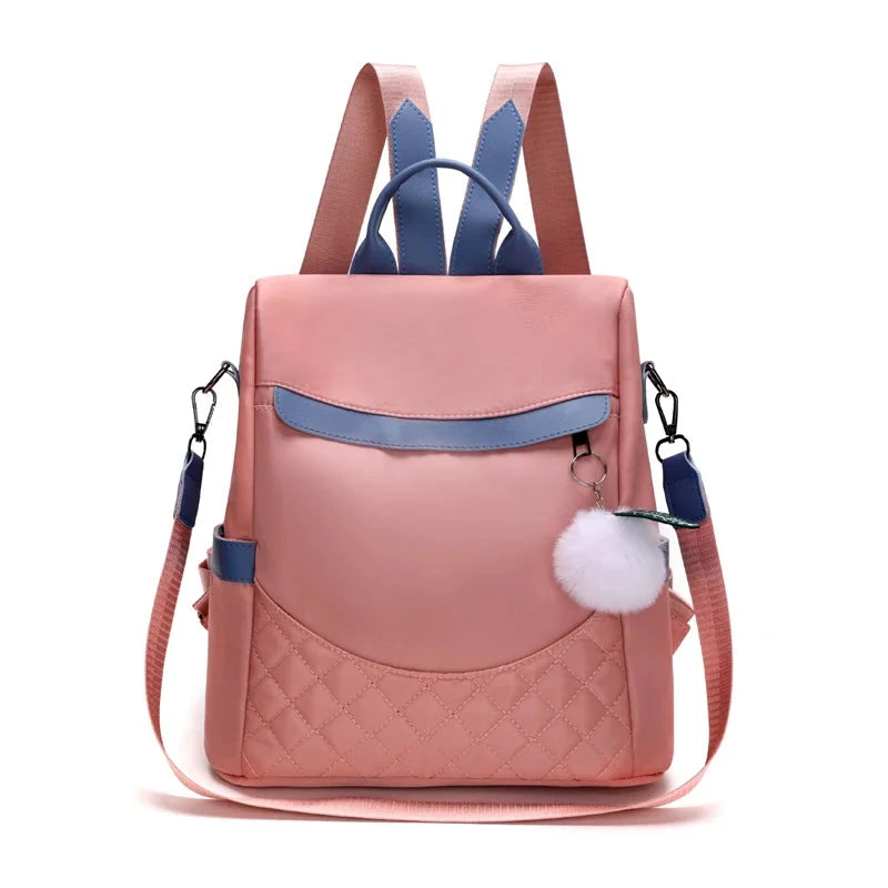 Mochila Anti-Roubo Feminina rosa