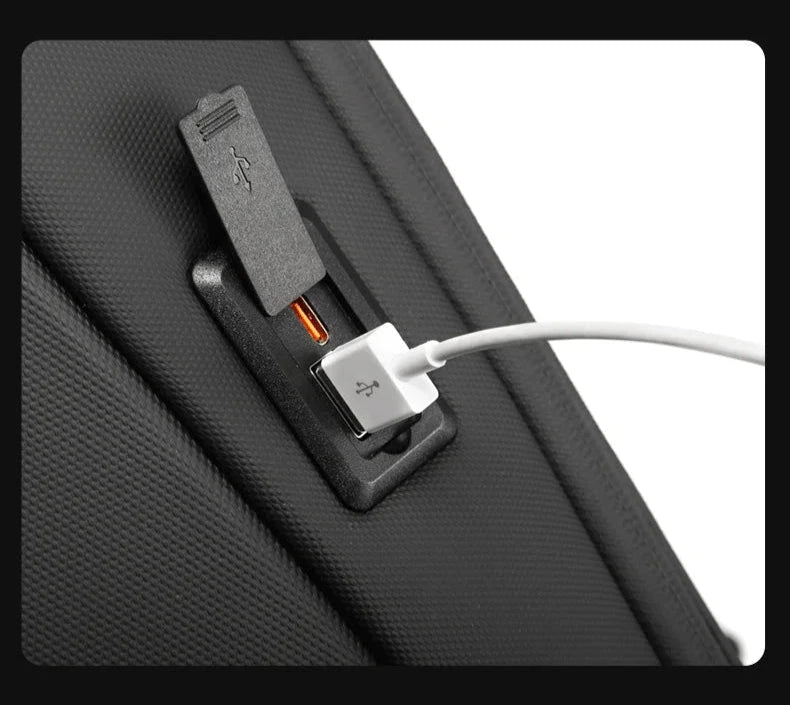 Mochila Anti-Roubo Semi-Rígida usb