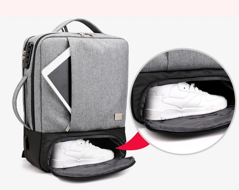 Mochila Anti Roubo USB viagem