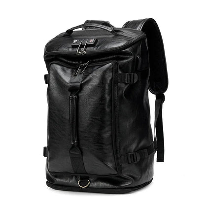 mochila anti roubo com codigo viagem preta