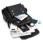 mochila vintage carteiro preta