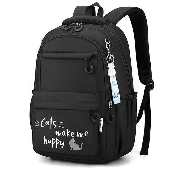 Mochila Cats Make Me Happy