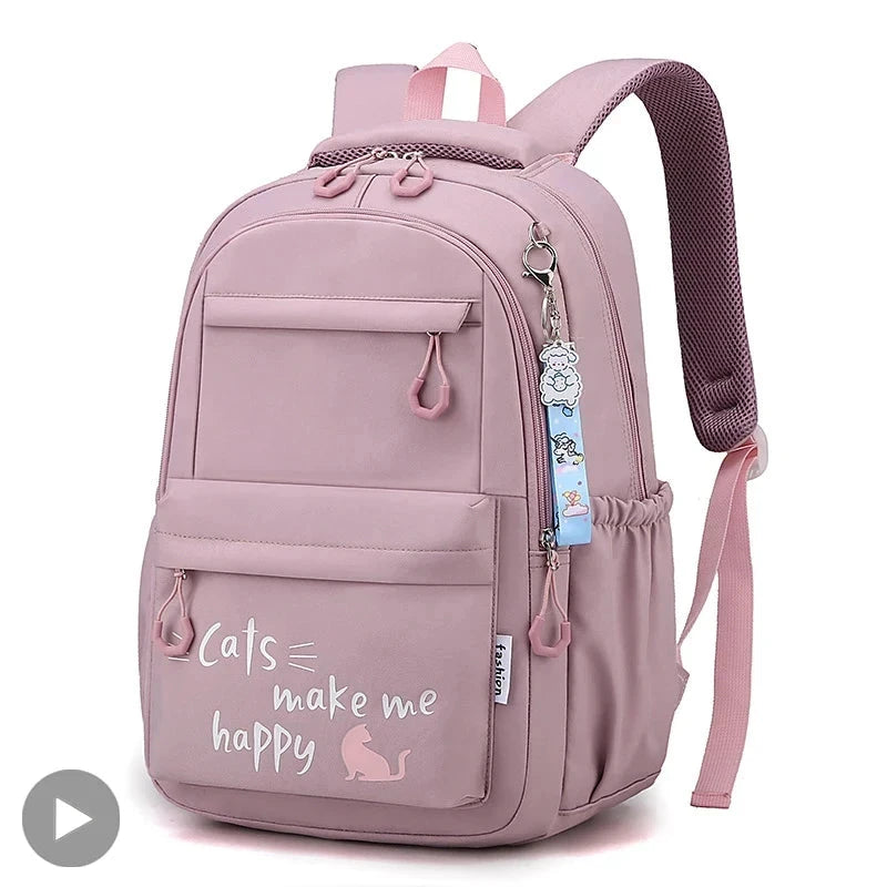 Mochila Cats Make Me Happy