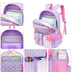 Mochila com Estrelas Menina Escola
