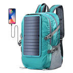 Mochila com Painel Solar ar livre