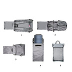 Mochila dobravel com Painel Solar