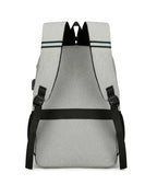 mochila com parte termica cinza