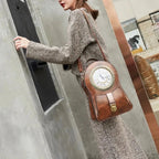 mochila com relogio feminina vintage mulher