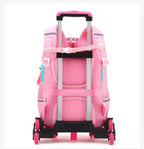 mochila com rodas unicornio escolar