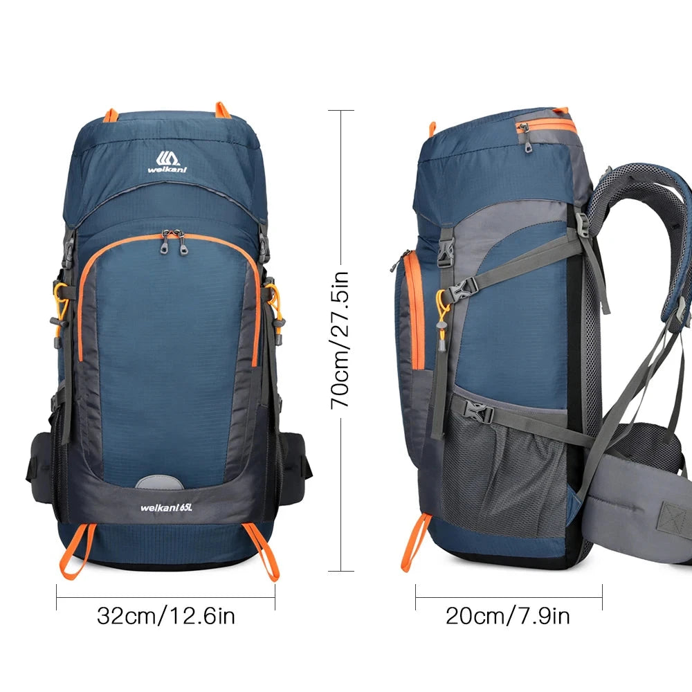 grande mochila de campismo 65l