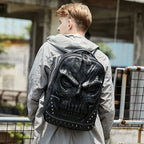 Mochila de Caveira com Tachas masculina