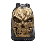 Mochila de Caveira com Tachas dourado