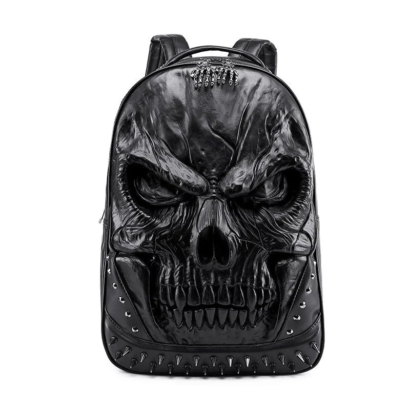 Mochila de Caveira com Tachas
