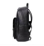 mochila de couro elegante masculina