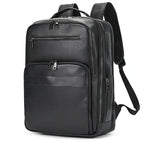 mochila de couro preto vintage 