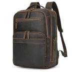 mochila de couro masculina vintage