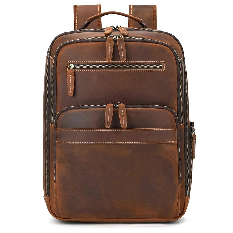 mochila de couro vintage pele