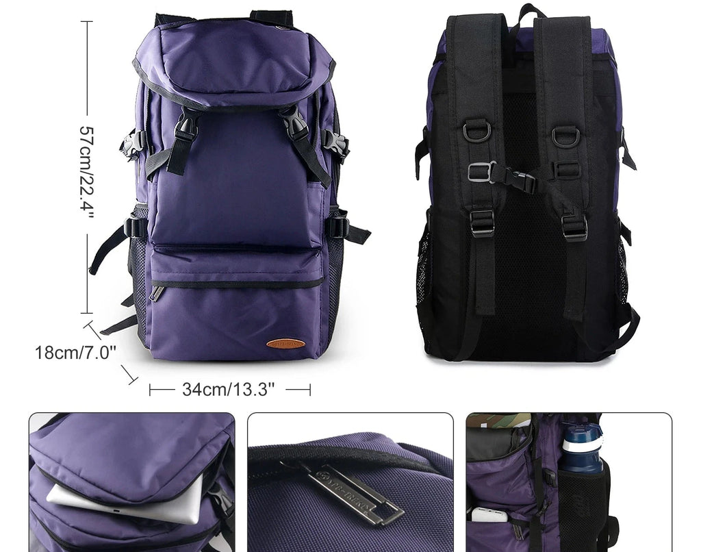 grande mochila de mochileiro 50L