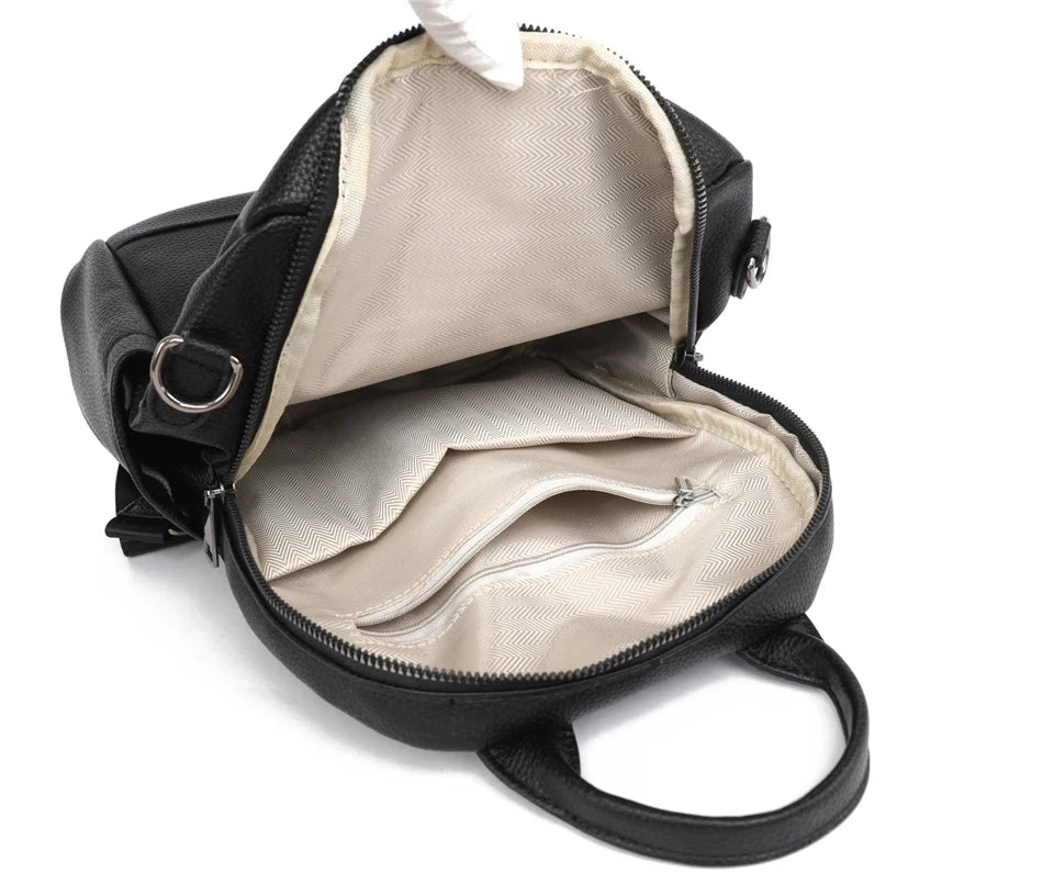 Mochila de Mulher Casual Boho Preta