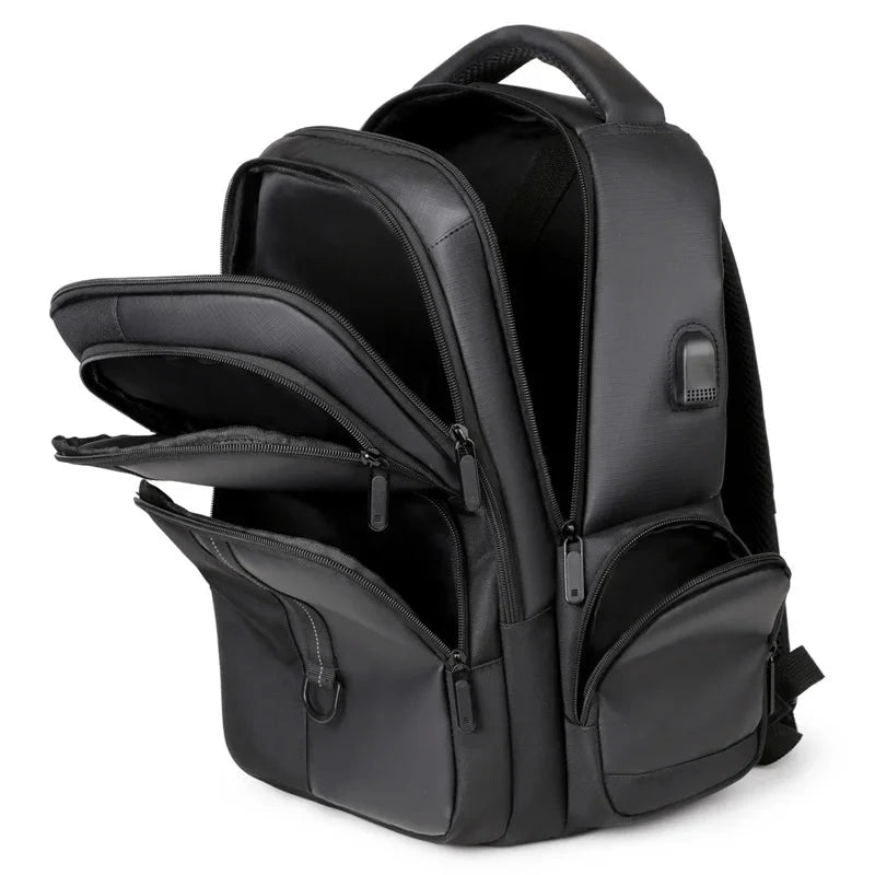 Mochila de Negócios Impermeável Múltiplos Compartimentos