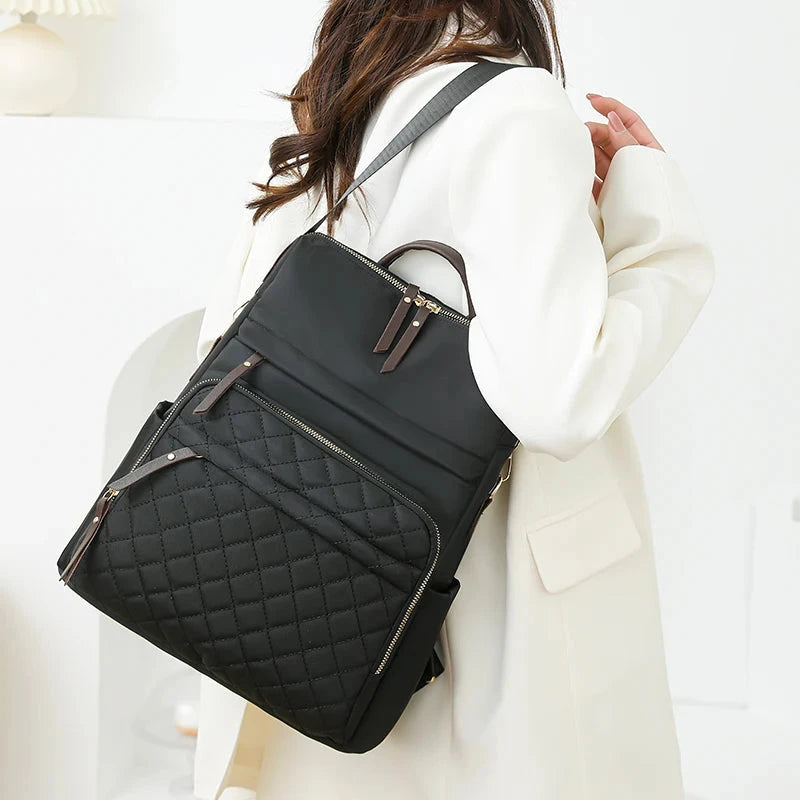 Mochila Mulher Casual Preta Trabalho