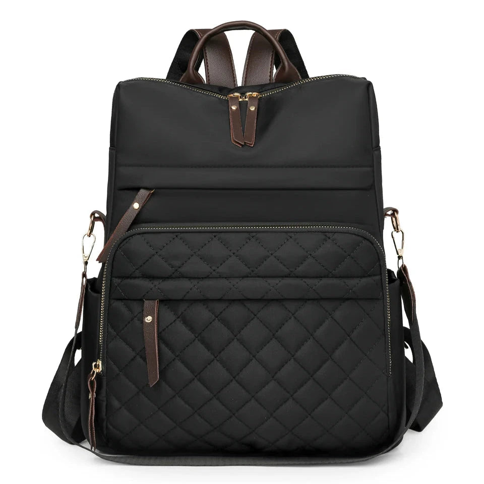 Mochila Mulher Casual Preta Elegante
