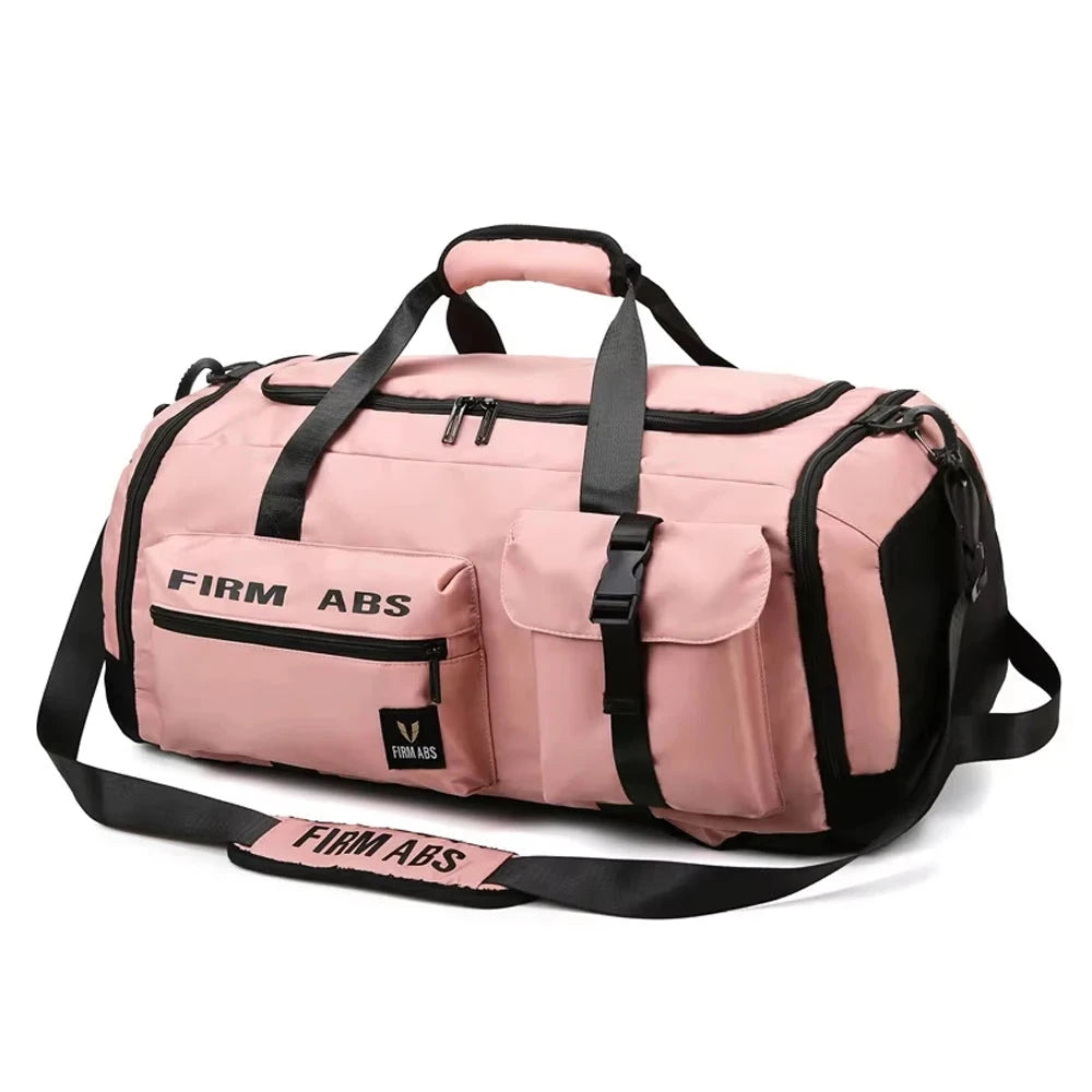 mochila de treino rosa