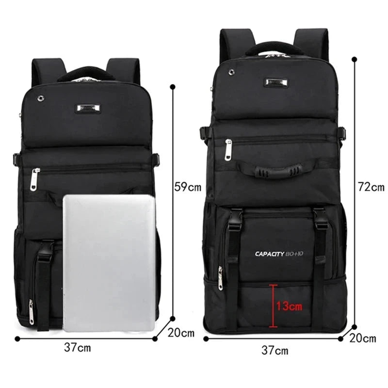 mochila de viagem 90L grande