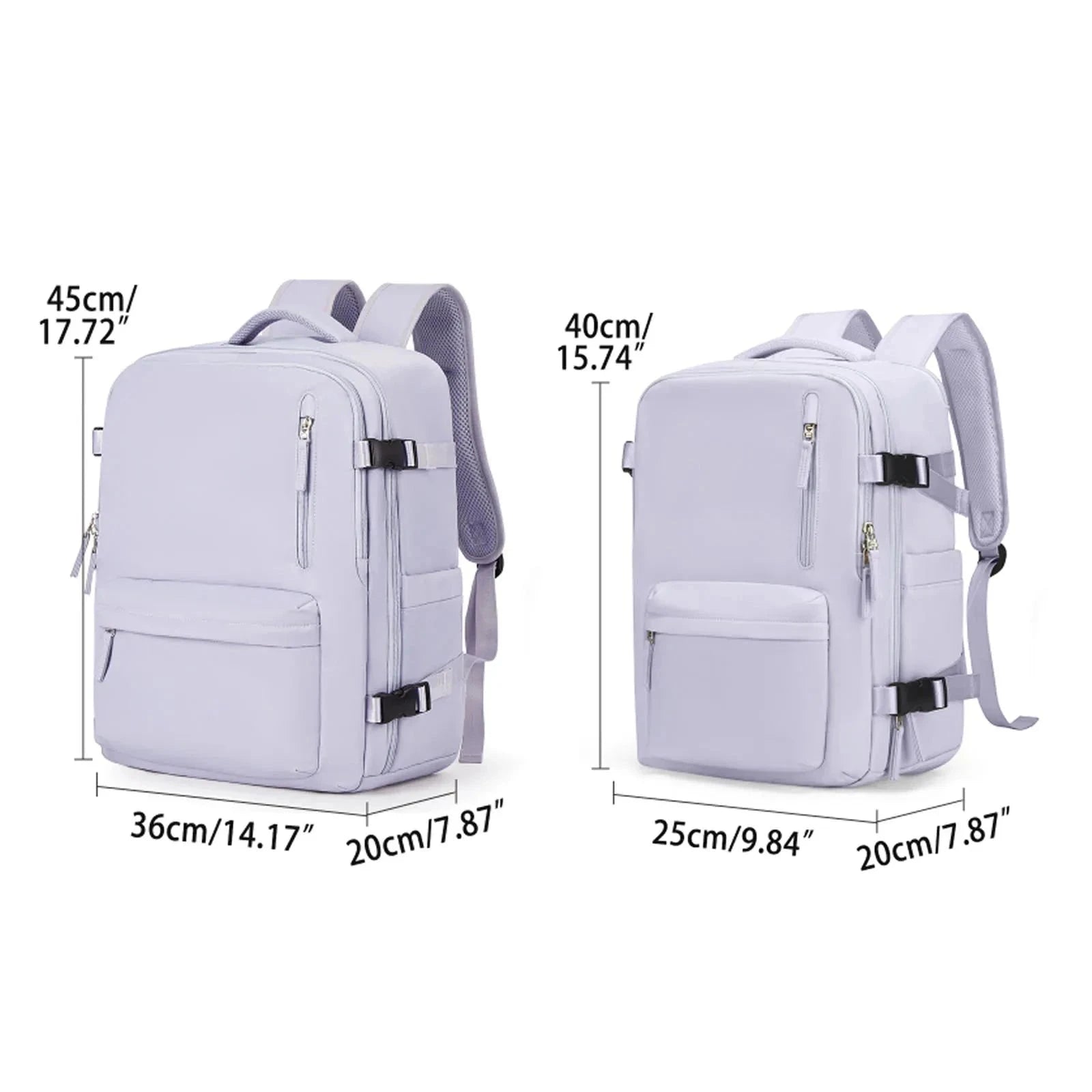 mochila de viagem cabine avião 40x20x25 ryanair easyjet