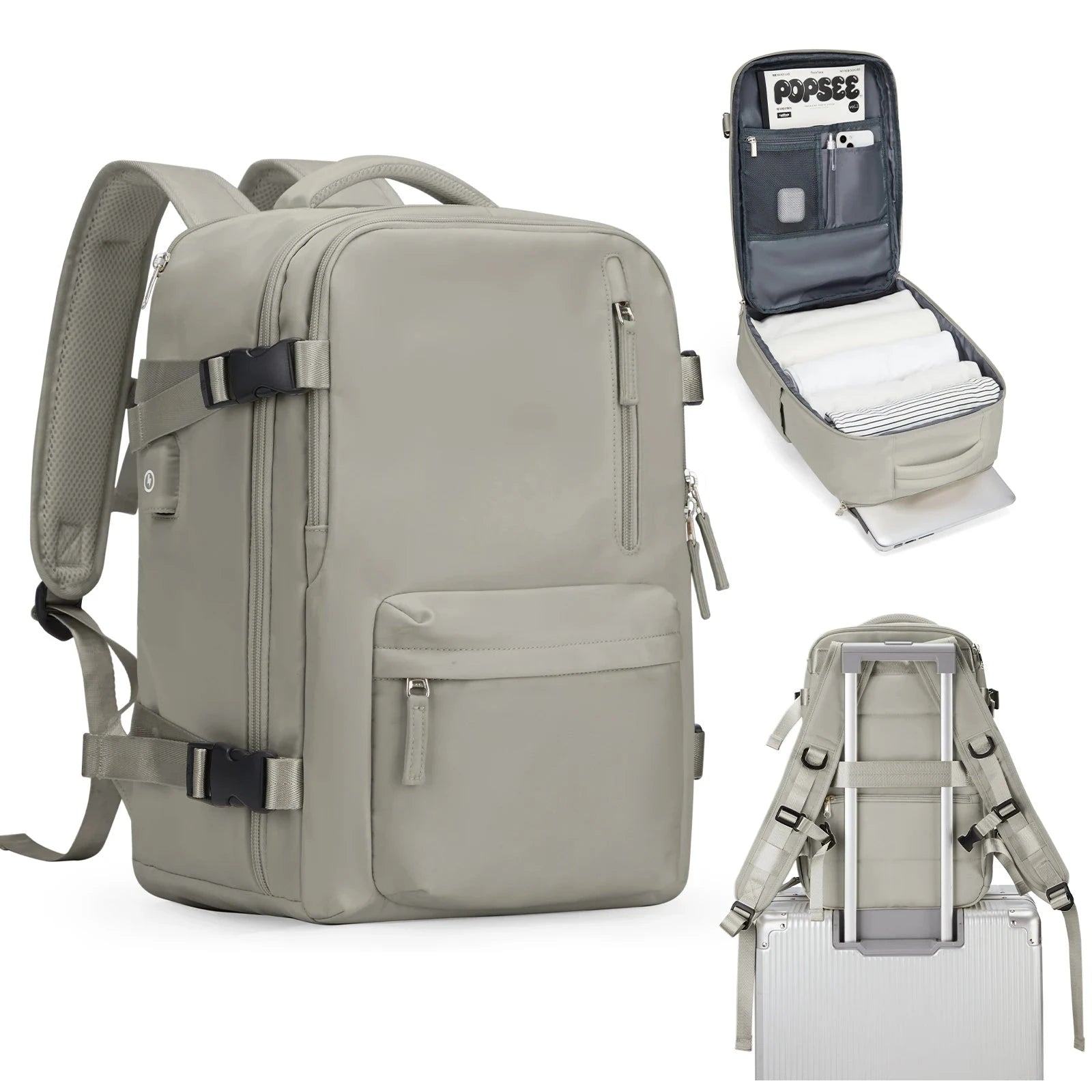 mochila de viagem para cabine avião 40x20x25