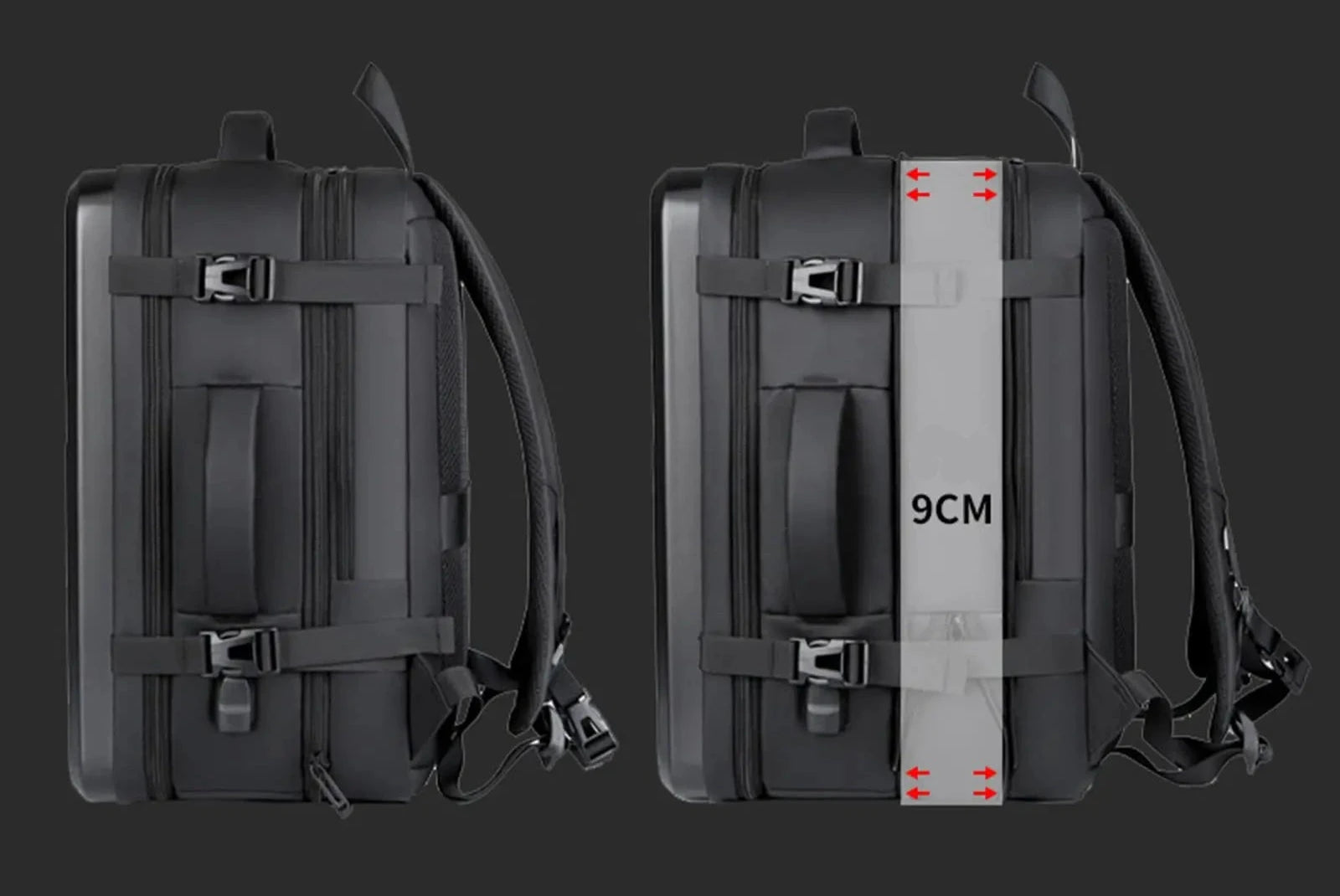 Mochila de Viagem Cabine Rigida expansivel