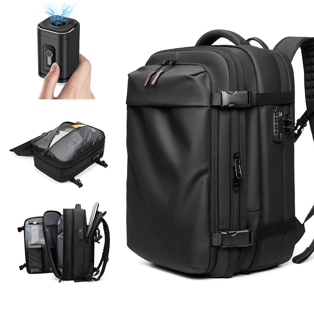 Mochila Viagem Com Sistema Vácuo