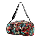 Mochila Conversivel de Viagem Feminina com Flores