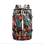 Mochila de Viagem Conversivel Feminina com Flores