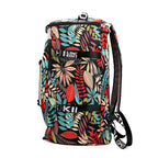 Mochila de Viagem Feminina com Flores Conversivel
