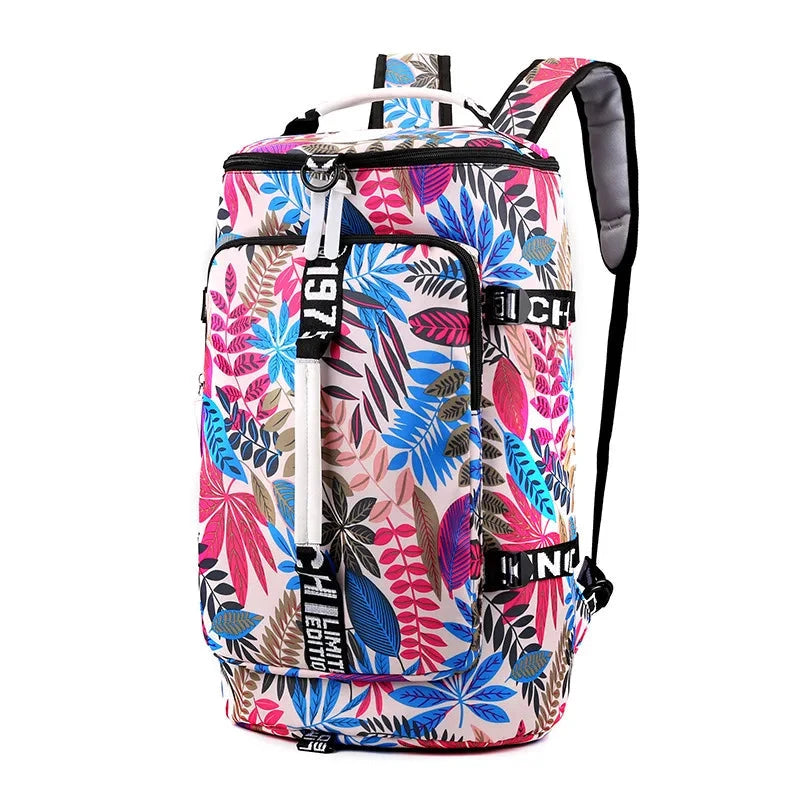 Mochila de Viagem Mulher com Flores
