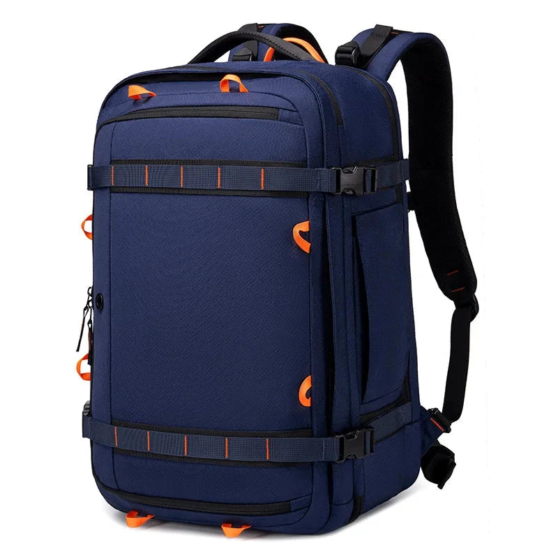Grande Mochila de Viagem Expansível  Azul