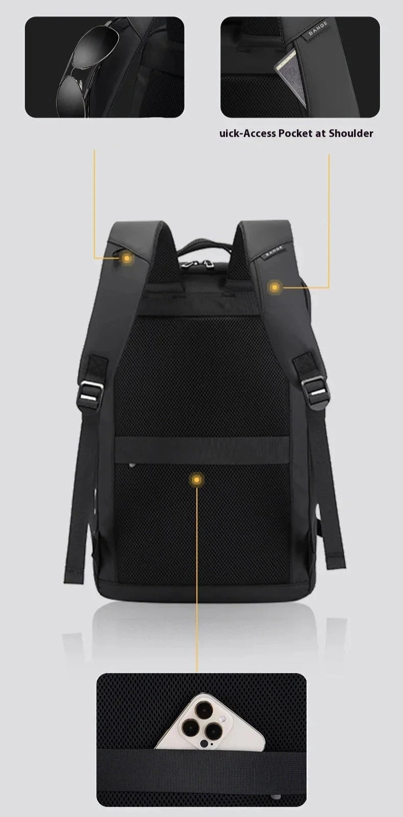 Grande Mochila de Viagem Masculina anti roubo