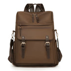 Mochila Elegante com Fivelas Decorativas Senhora