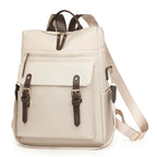 Mochila Elegante com Fivelas e Aba